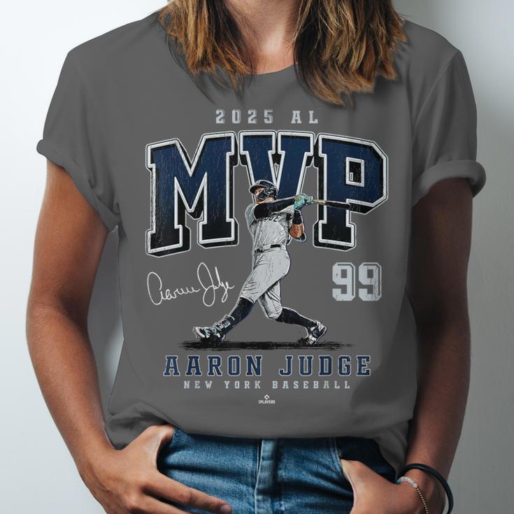 Aaron Judge 2025 AL MVP New York Baseball MLBPA Unisex Jersey T-Shirt Aaron Judge 2025 AL MVP New York Baseball MLBPA Unisex Jersey T-Shirt