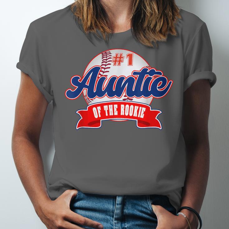 Auntie Rookie Of Year 1st Birthday Baseball Theme Matching Unisex Jersey T-Shirt Auntie Rookie Of Year 1st Birthday Baseball Theme Matching Unisex Jersey T-Shirt