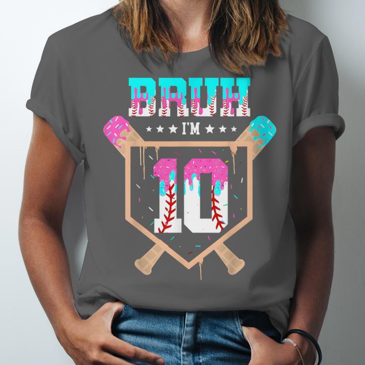 Baseball 10 Year Old Ice Cream Drip 10th Birthday Boy Player Unisex Jersey T-Shirt Baseball 10 Year Old Ice Cream Drip 10th Birthday Boy Player Unisex Jersey T-Shirt