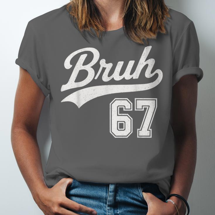 Baseball 6 7 Bruh Number 67 Six Seven Meme Boys Kids Unisex Jersey T-Shirt