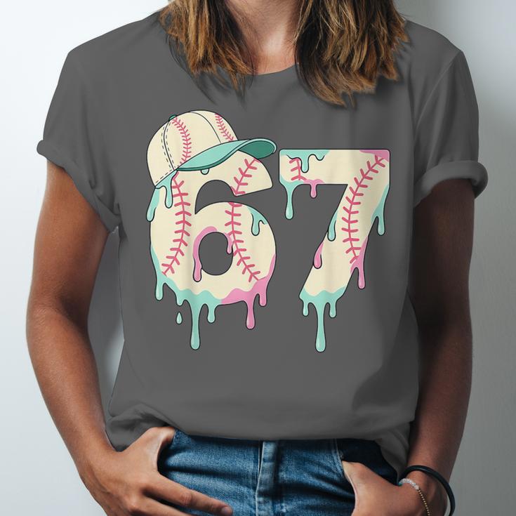 Baseball 67 Drip Six Seven Baseball Dripping Boys Kids Unisex Jersey T-Shirt