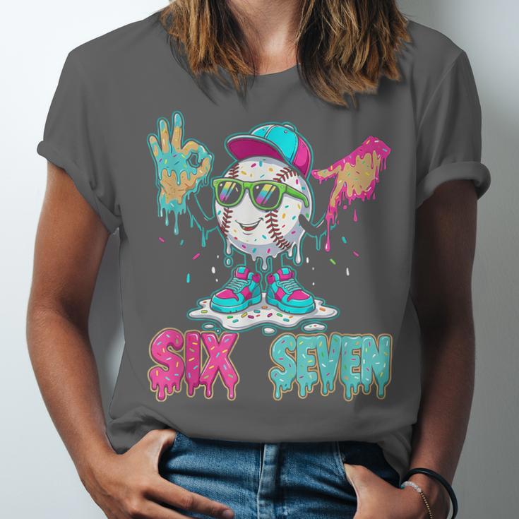Baseball 67 Drip Six Seven Hand Signs Ice Cream Meme Unisex Jersey T-Shirt Baseball 67 Drip Six Seven Hand Signs Ice Cream Meme Unisex Jersey T-Shirt
