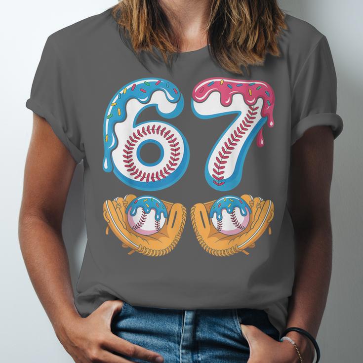 Baseball 67 Ice Cream Drip 67 Meme Player T-Shirt Unisex Jersey T-Shirt