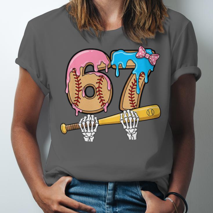 Baseball 67 Ice Cream Drip Skeleton Six Seven Boys Meme Unisex Jersey T-Shirt