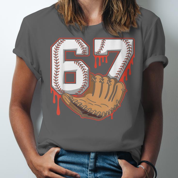Baseball 67 Six Seven Alpha Slang 6 7 Meme Kids Teachers Boy Unisex Jersey T-Shirt Baseball 67 Six Seven Alpha Slang 6 7 Meme Kids Teachers Boy Unisex Jersey T-Shirt