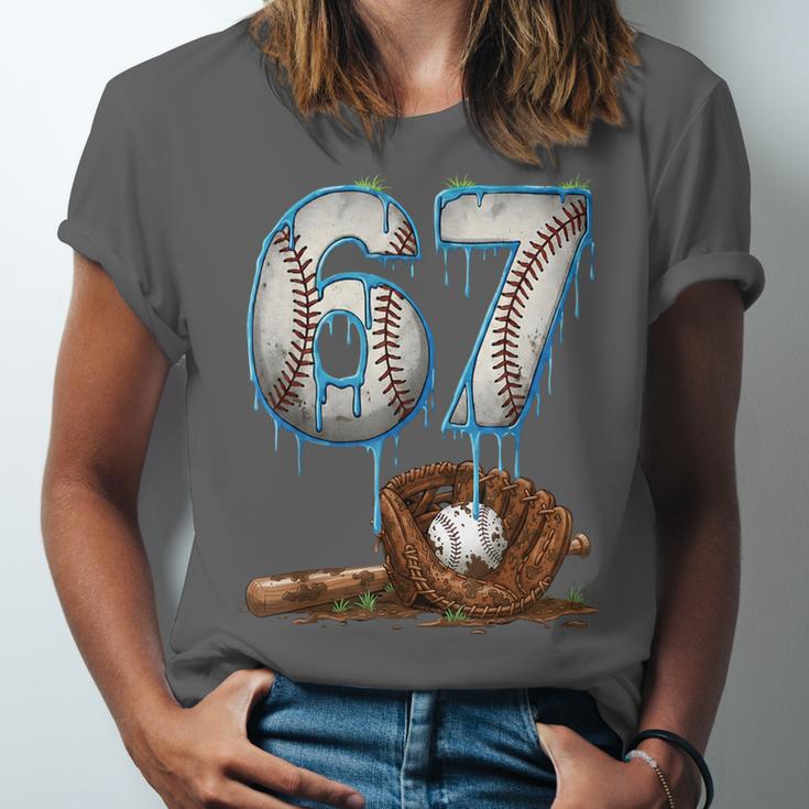 Baseball 67 Six Seven Meme 6-7 Drip Baseball Boys Men Unisex Jersey T-Shirt Baseball 67 Six Seven Meme 6-7 Drip Baseball Boys Men Unisex Jersey T-Shirt