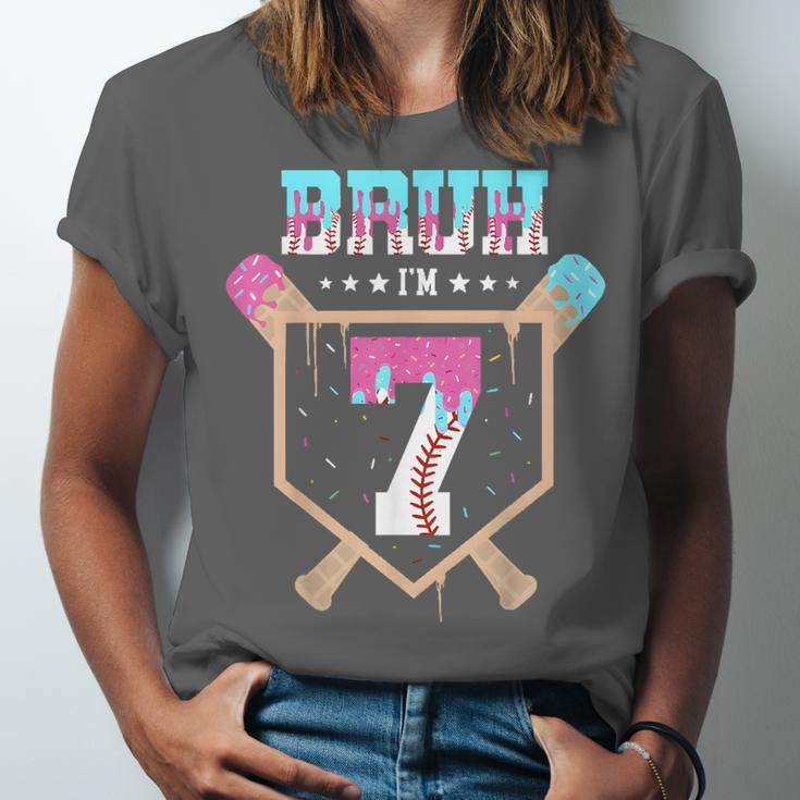 Baseball 7 Year Old Ice Cream Drip 7th Birthday Boys Player Unisex Jersey T-Shirt Baseball 7 Year Old Ice Cream Drip 7th Birthday Boys Player Unisex Jersey T-Shirt