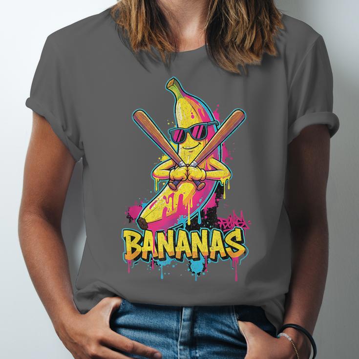 Baseball Banana Graffiti Urban For Kids Unisex Jersey T-Shirt