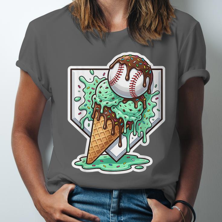 Baseball Boys Ice Cream Drip Baseball Boys Youth Mint Choco Unisex Jersey T-Shirt Baseball Boys Ice Cream Drip Baseball Boys Youth Mint Choco Unisex Jersey T-Shirt
