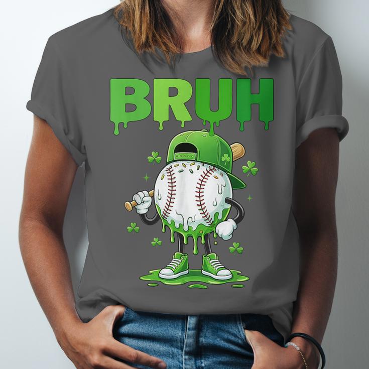 Baseball Bruh Drip Ice Cream Youth Boy St Patricks Day Unisex Jersey T-Shirt