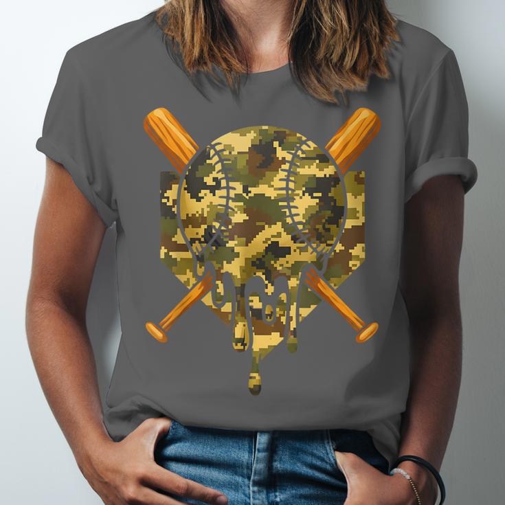 Baseball Camo Boys Ice Cream Youth Baseball Unisex Jersey T-Shirt