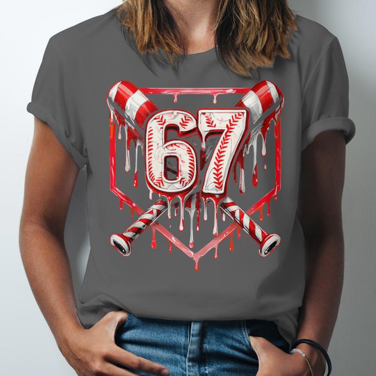 Baseball Candy Cane Drip 6 7 Six Seven Meme Christmas Boys Unisex Jersey T-Shirt Baseball Candy Cane Drip 6 7 Six Seven Meme Christmas Boys Unisex Jersey T-Shirt