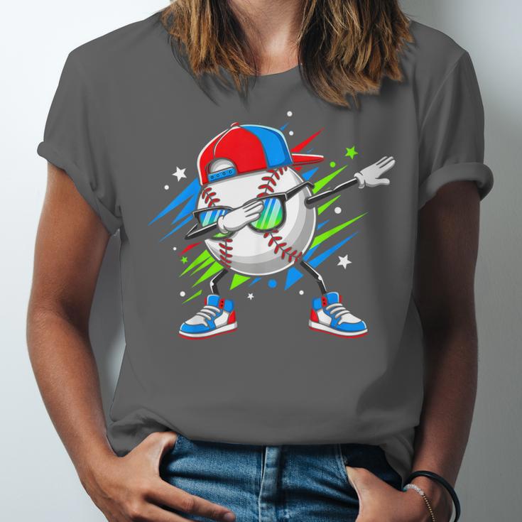 Baseball Dabbing Sports For Boys And Girls Game Day Unisex Jersey T-Shirt