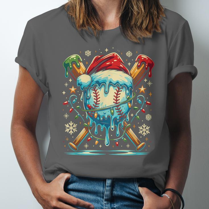 Baseball Drip Boys Youth Santa Christmas Baseball Unisex Jersey T-Shirt Baseball Drip Boys Youth Santa Christmas Baseball Unisex Jersey T-Shirt