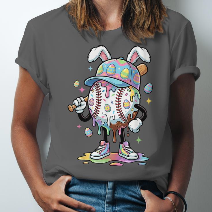 Baseball Drip Ice Cream Apparel Youth Boy Easter Day Unisex Jersey T-Shirt
