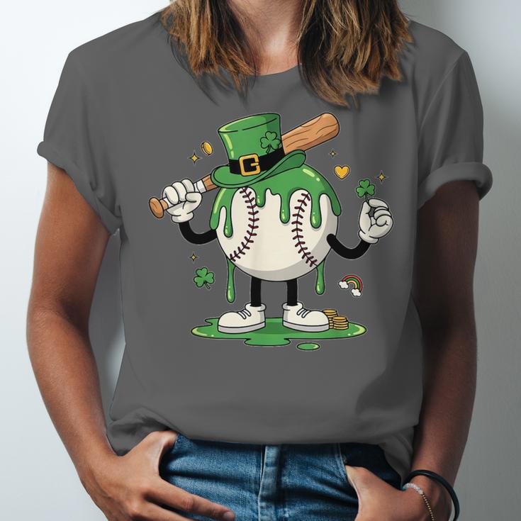 Baseball Drip Ice Cream Boys Kids Shamrock St Patricks Day Unisex Jersey T-Shirt Baseball Drip Ice Cream Boys Kids Shamrock St Patricks Day Unisex Jersey T-Shirt