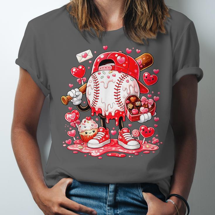 Baseball Drip Ice Cream Boys Kids Youth Valentines Unisex Jersey T-Shirt Baseball Drip Ice Cream Boys Kids Youth Valentines Unisex Jersey T-Shirt