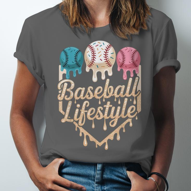 Baseball Drip Icecream Unisex Jersey T-Shirt