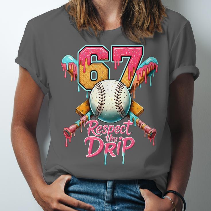 Baseball Drip Number 67 Player Sport For Men Women Kids Unisex Jersey T-Shirt Baseball Drip Number 67 Player Sport For Men Women Kids Unisex Jersey T-Shirt