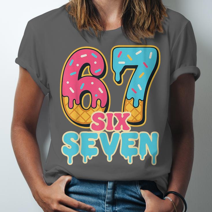 Baseball Drip Number 67 Player Trendy 6 7 Meme Unisex Jersey T-Shirt