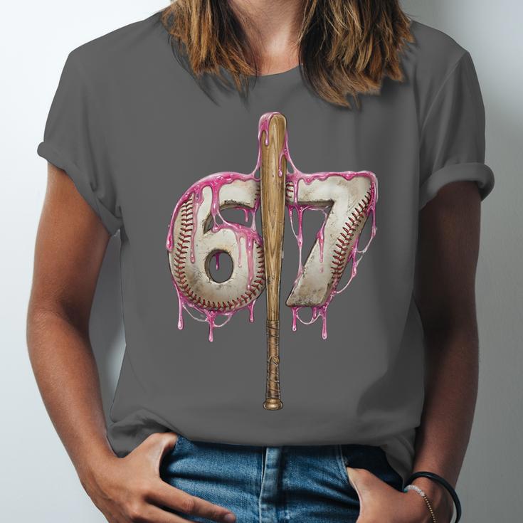 Baseball Drip Number 67 Sports Player Six Seven Meme Fan Unisex Jersey T-Shirt Baseball Drip Number 67 Sports Player Six Seven Meme Fan Unisex Jersey T-Shirt