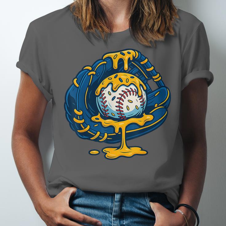 Baseball Drip Team For Boys Ice Cream Cool Unisex Jersey T-Shirt