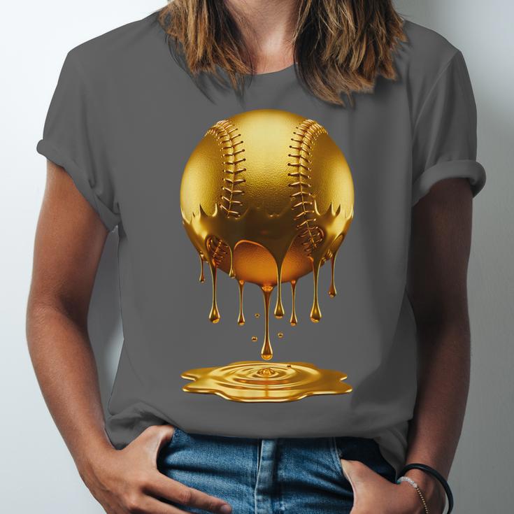 Baseball Dripping Drip Gold Sport Player Coach Baller Unisex Jersey T-Shirt Baseball Dripping Drip Gold Sport Player Coach Baller Unisex Jersey T-Shirt