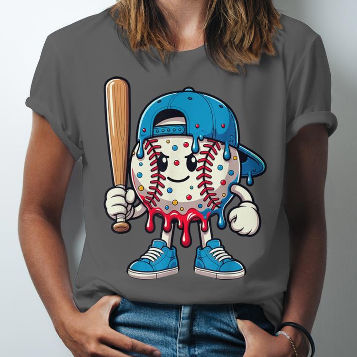 Baseball Drippy Style Apparel For Boys Youth Cool Baseball Unisex Jersey T-Shirt