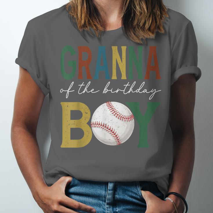Baseball Granna Of The Birthday Boy Family Matching Unisex Jersey T-Shirt