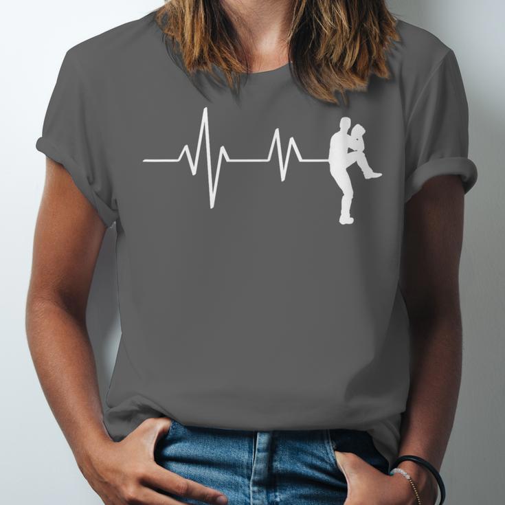 Baseball Heartbeat Pitcher Position Simple Line Art Unisex Jersey T-Shirt Baseball Heartbeat Pitcher Position Simple Line Art Unisex Jersey T-Shirt