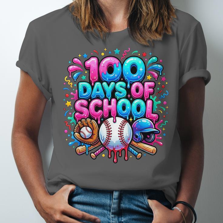 Baseball Ice Cream Drip 100 Days Of School Student Teacher Unisex Jersey T-Shirt Baseball Ice Cream Drip 100 Days Of School Student Teacher Unisex Jersey T-Shirt