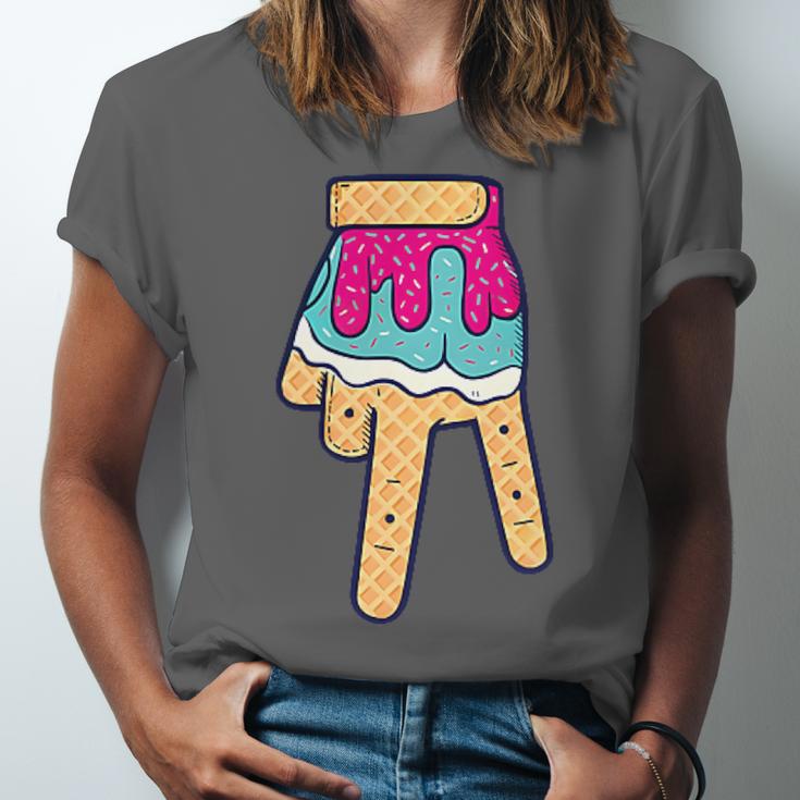 Baseball Ice Cream Drip Home Plate Glove Respect Drip 2 Side Unisex Jersey T-Shirt Baseball Ice Cream Drip Home Plate Glove Respect Drip 2 Side Unisex Jersey T-Shirt
