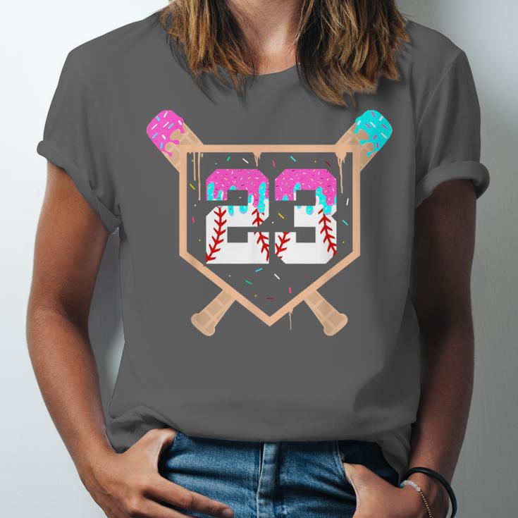 Baseball Ice Cream Drip Number 23 Player 23rd Birthday Unisex Jersey T-Shirt Baseball Ice Cream Drip Number 23 Player 23rd Birthday Unisex Jersey T-Shirt