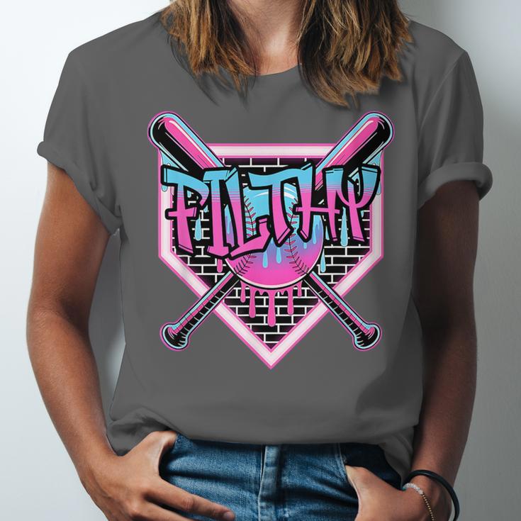 Baseball Ice Cream Drip Pitcher Filthy Unisex Jersey T-Shirt