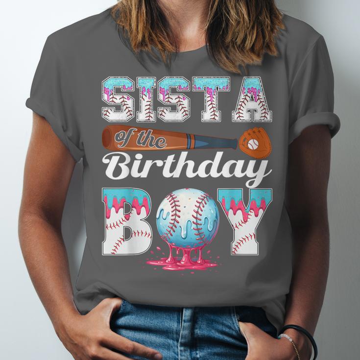 Baseball Ice Cream Drip Sista Of The Birthday Boy Unisex Jersey T-Shirt Baseball Ice Cream Drip Sista Of The Birthday Boy Unisex Jersey T-Shirt