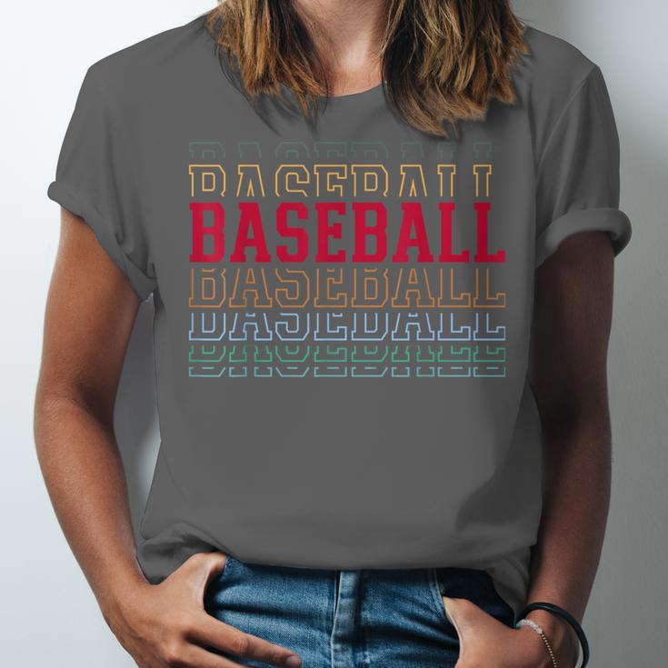 Baseball Layered Text Team Player Coach Youth Unisex Jersey T-Shirt