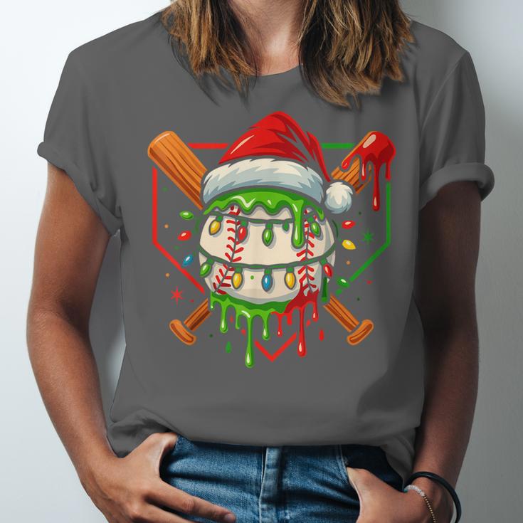 Baseball Lifestyle Apparel Youth Christmas Baseball Drip Unisex Jersey T-Shirt Baseball Lifestyle Apparel Youth Christmas Baseball Drip Unisex Jersey T-Shirt