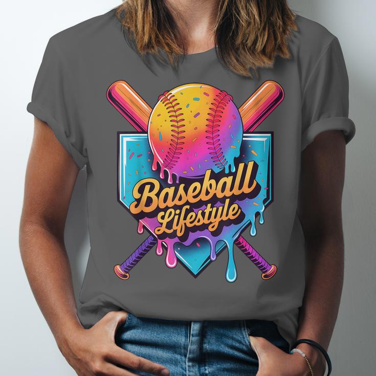 Baseball Lifestyle Drip Icecream Unisex Jersey T-Shirt