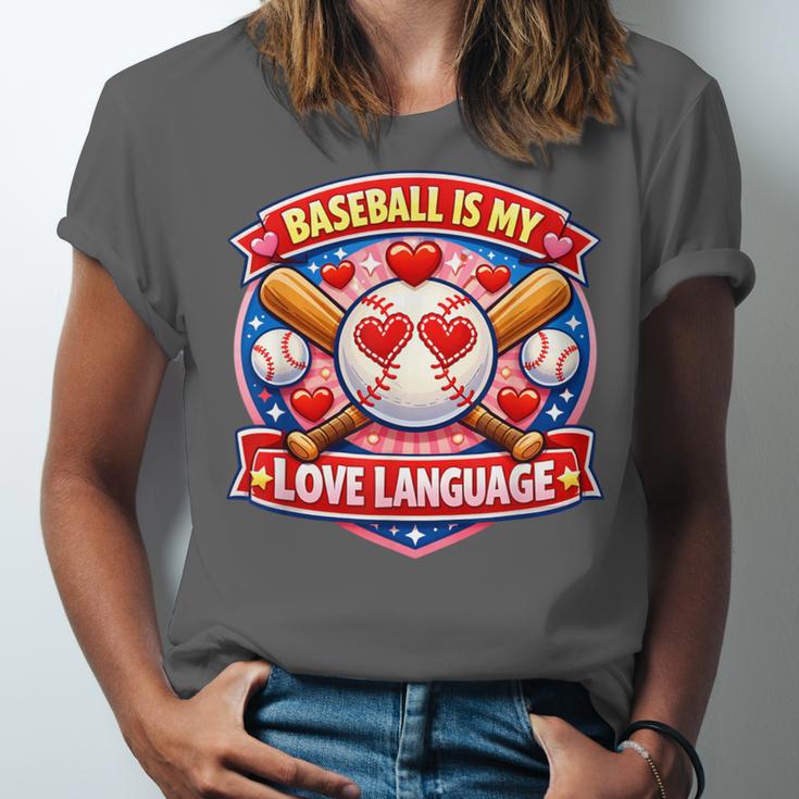 Baseball Is My Love Language Valentine Unisex Jersey T-Shirt Baseball Is My Love Language Valentine Unisex Jersey T-Shirt