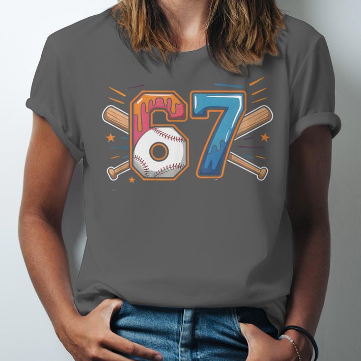 Baseball Lover Drip Number 67 Player 67th Birthday Meme Unisex Jersey T-Shirt Baseball Lover Drip Number 67 Player 67th Birthday Meme Unisex Jersey T-Shirt