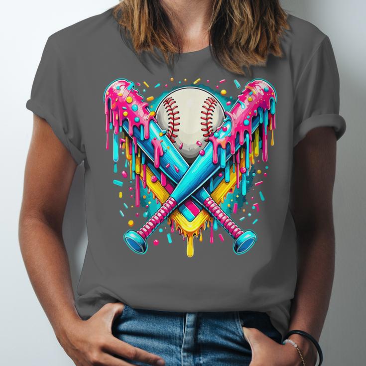 Baseball Player Ice Cream Drip Unisex Jersey T-Shirt Baseball Player Ice Cream Drip Unisex Jersey T-Shirt