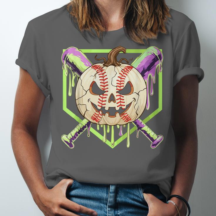 Baseball Pumpkin Halloween Baseball Drip Spooky Halloween Unisex Jersey T-Shirt Baseball Pumpkin Halloween Baseball Drip Spooky Halloween Unisex Jersey T-Shirt