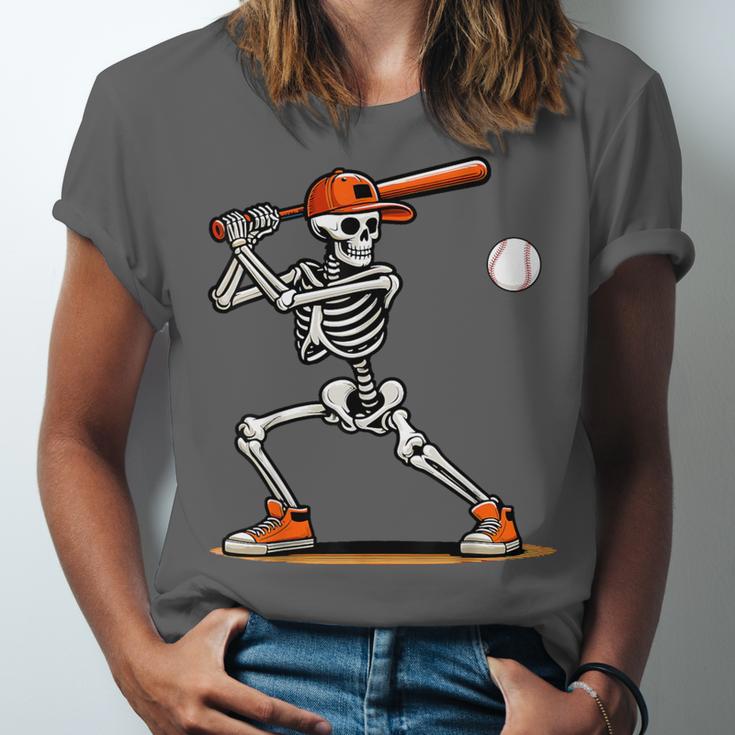 Baseball Skeleton Spooky Boys Halloween Baseball Player Unisex Jersey T-Shirt Baseball Skeleton Spooky Boys Halloween Baseball Player Unisex Jersey T-Shirt