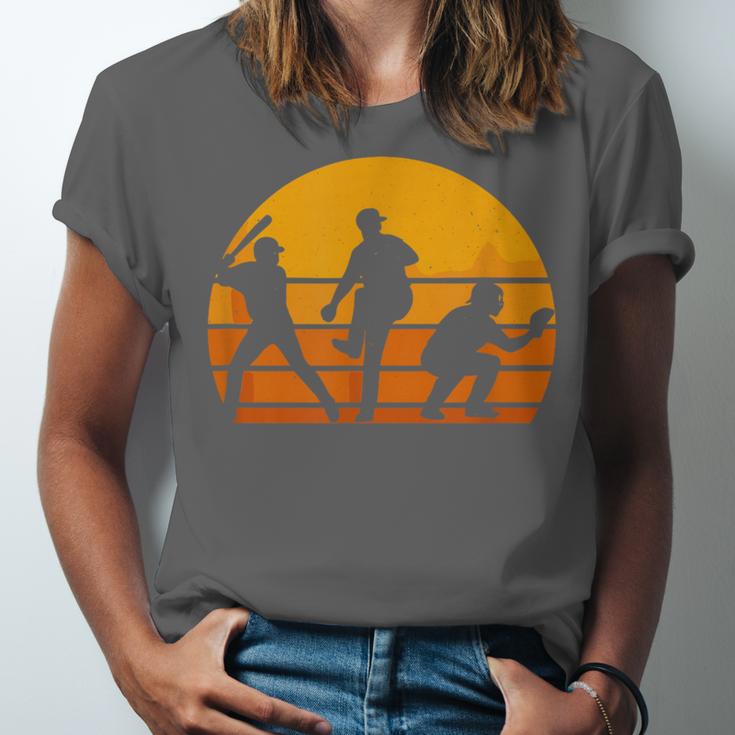 Baseball Tee Sunset Silhouette Players Men Women Kids Unisex Jersey T-Shirt Baseball Tee Sunset Silhouette Players Men Women Kids Unisex Jersey T-Shirt