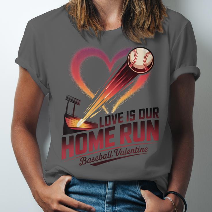 Baseball Valentine Love Is Our Home Run Apparel Unisex Jersey T-Shirt Baseball Valentine Love Is Our Home Run Apparel Unisex Jersey T-Shirt