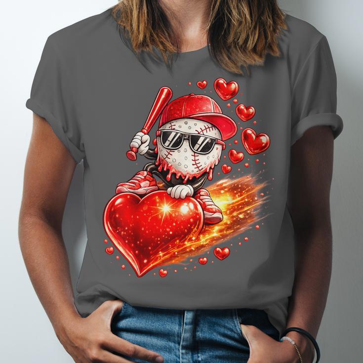 Baseball Valentine's Day Drip Ice Cream Team Unisex Jersey T-Shirt Baseball Valentine's Day Drip Ice Cream Team Unisex Jersey T-Shirt