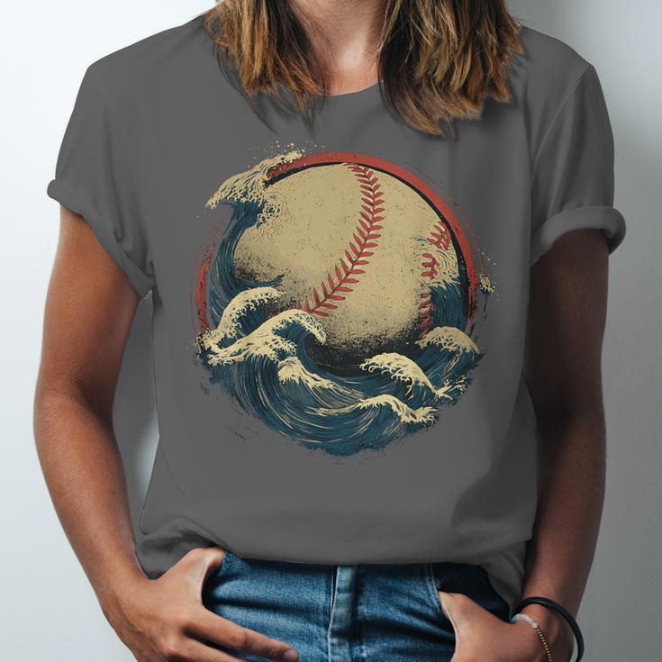 Baseball Waves Ocean Sports Baseball Fans Unisex Jersey T-Shirt Baseball Waves Ocean Sports Baseball Fans Unisex Jersey T-Shirt