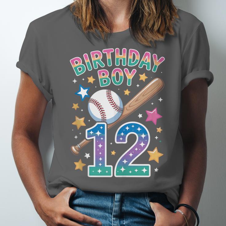 Birthday Boy 12th Birthday Baseball Unisex Jersey T-Shirt Birthday Boy 12th Birthday Baseball Unisex Jersey T-Shirt