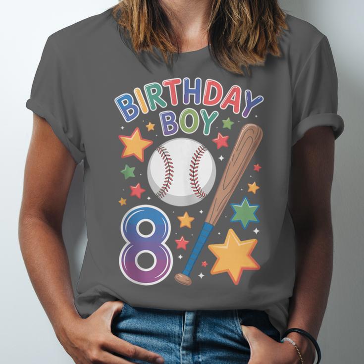 Birthday Boy 8th Birthday Baseball Unisex Jersey T-Shirt Birthday Boy 8th Birthday Baseball Unisex Jersey T-Shirt