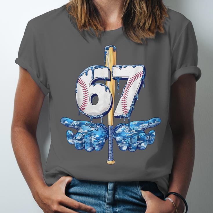 Blue Camo Baseball 67 Six Seven Camo Ice Cream Drip Boy Teen Unisex Jersey T-Shirt Blue Camo Baseball 67 Six Seven Camo Ice Cream Drip Boy Teen Unisex Jersey T-Shirt